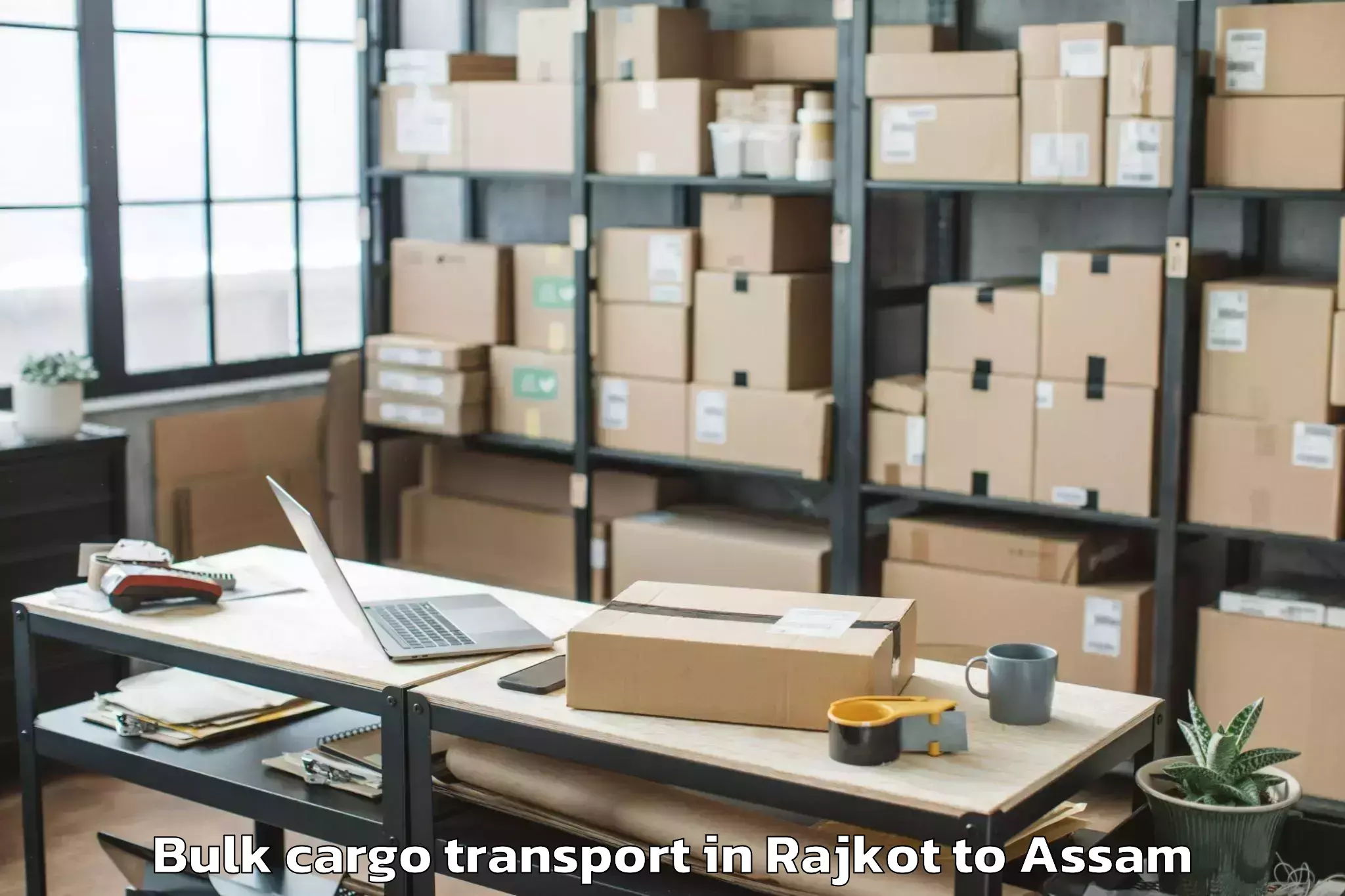 Book Rajkot to Namrup Bulk Cargo Transport Online